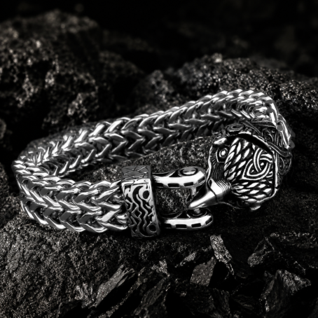 bracelet-maille-spiga-corbeau-dodin